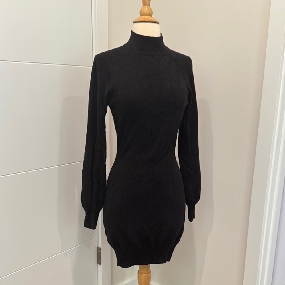 NWOT mock neck sweater dress (size small)